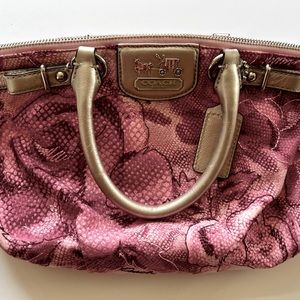 Coach Medium Sized Tote w/ Unique Pattern